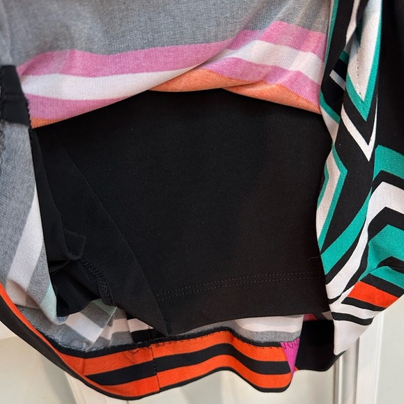 Vintage Y2K Cache Bright Retro Cocktail Party Midi Dress Size 6 Small S - Picture 8 of 11